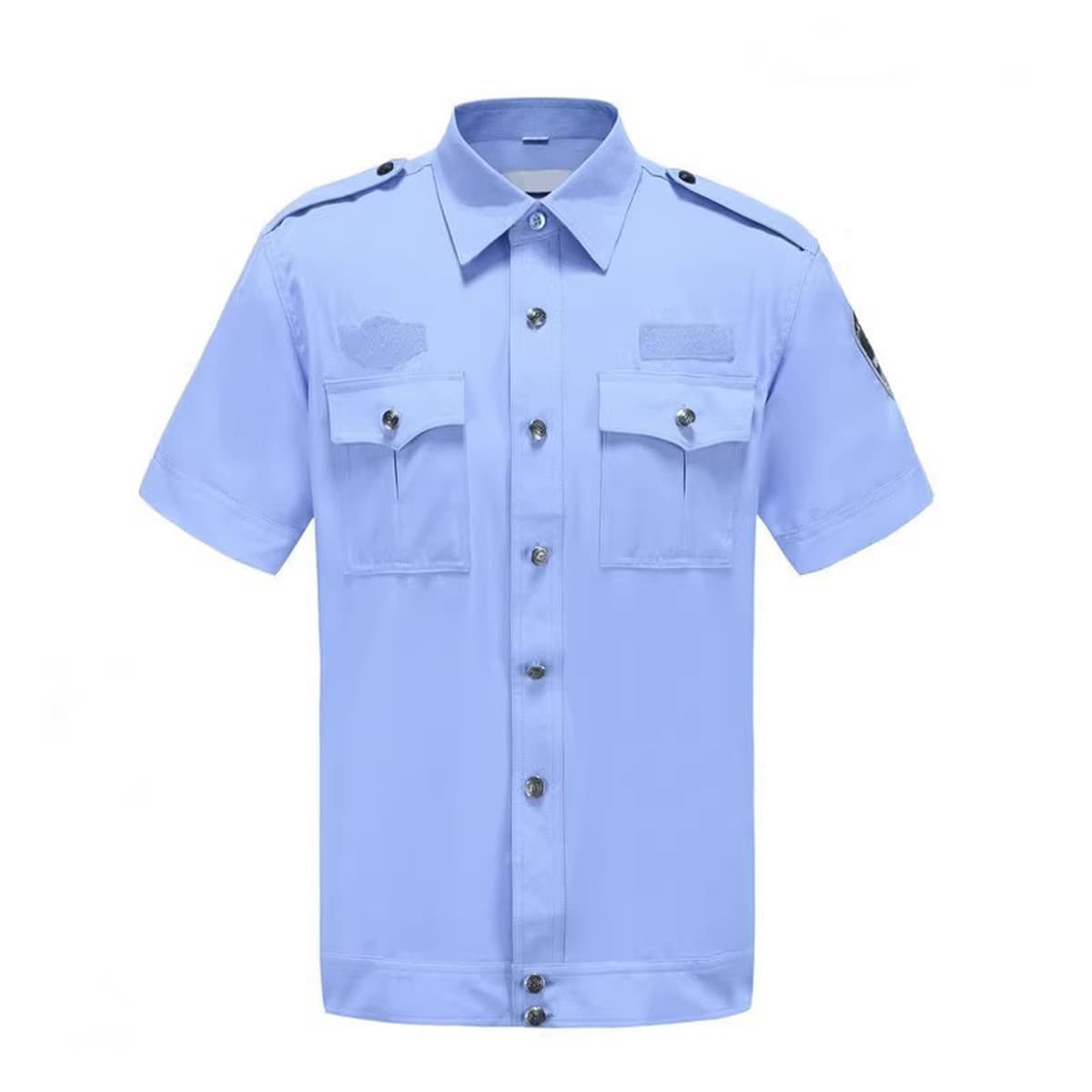 Аутентичная защитная летняя рубашка с короткими рукавами, высококачественная мужская рабочая одежда большого размера с...
