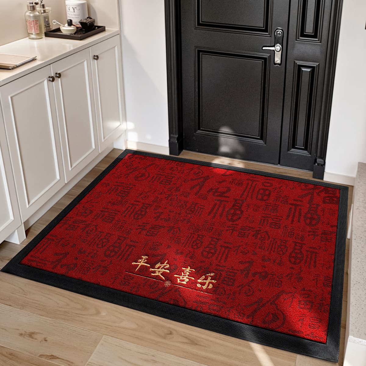 Коврик для входной двери в новом китайском стиле Dajiang, грязеотталкивающий резиновый коврик для прихожей, вышитый...