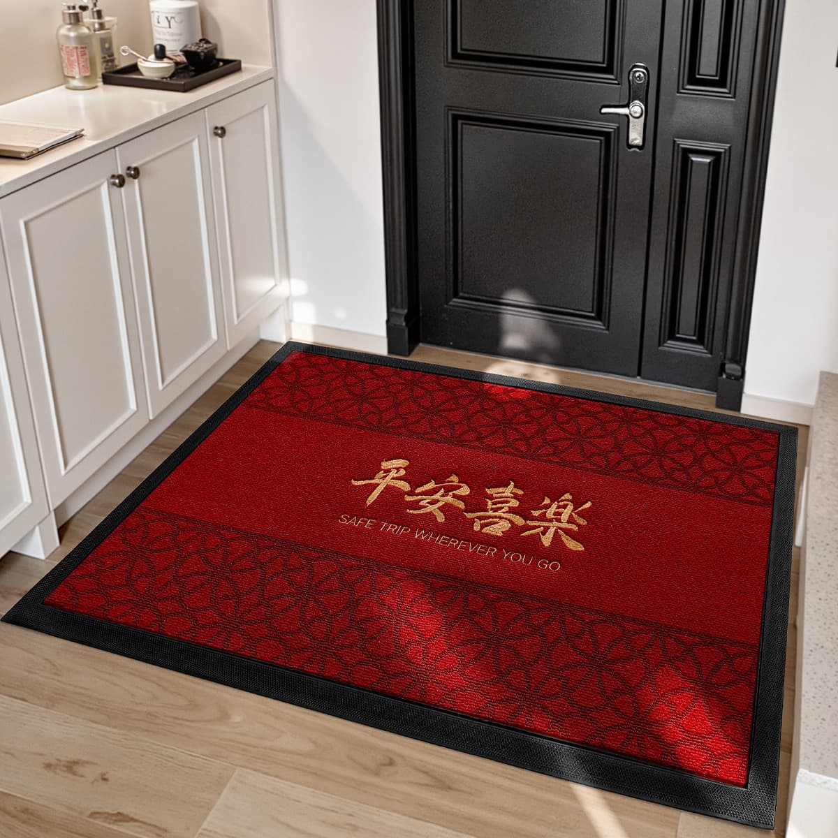Коврик для входной двери в новом китайском стиле Dajiang, грязеотталкивающий резиновый коврик для прихожей, вышитый...
