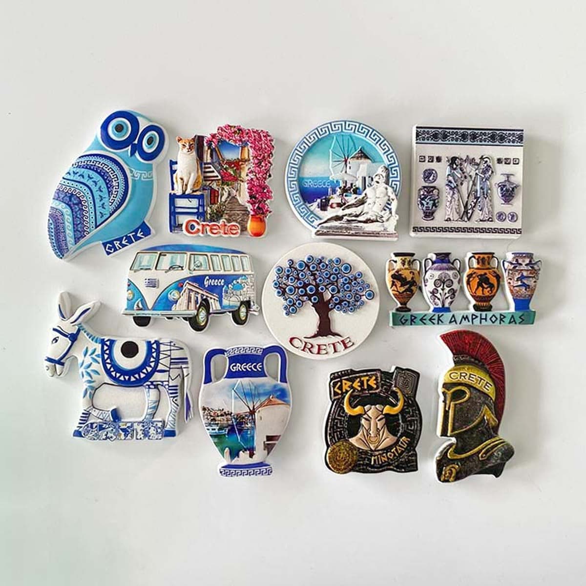 Оптовые греческие магниты на холодильник, домашний декор, 3D-рисунок, магнитные сувениры для путешествий, кросс-граничная...