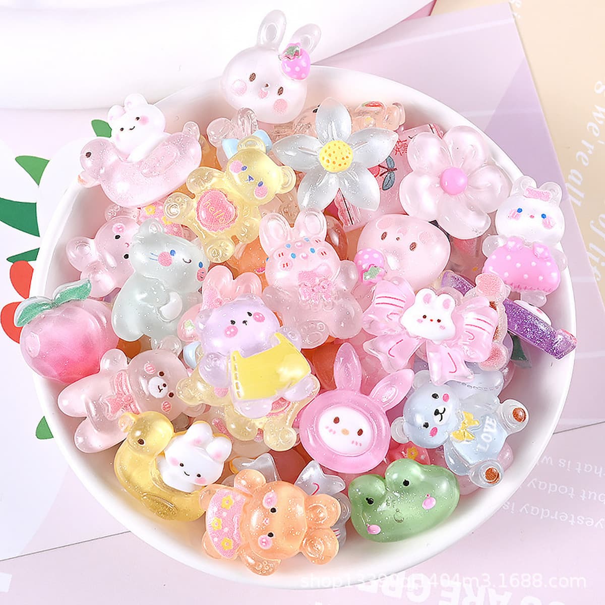 Крем-клей diy материал благословение мешок заколки для волос карта зеркало канцелярская коробка фоторамка ручной работы...