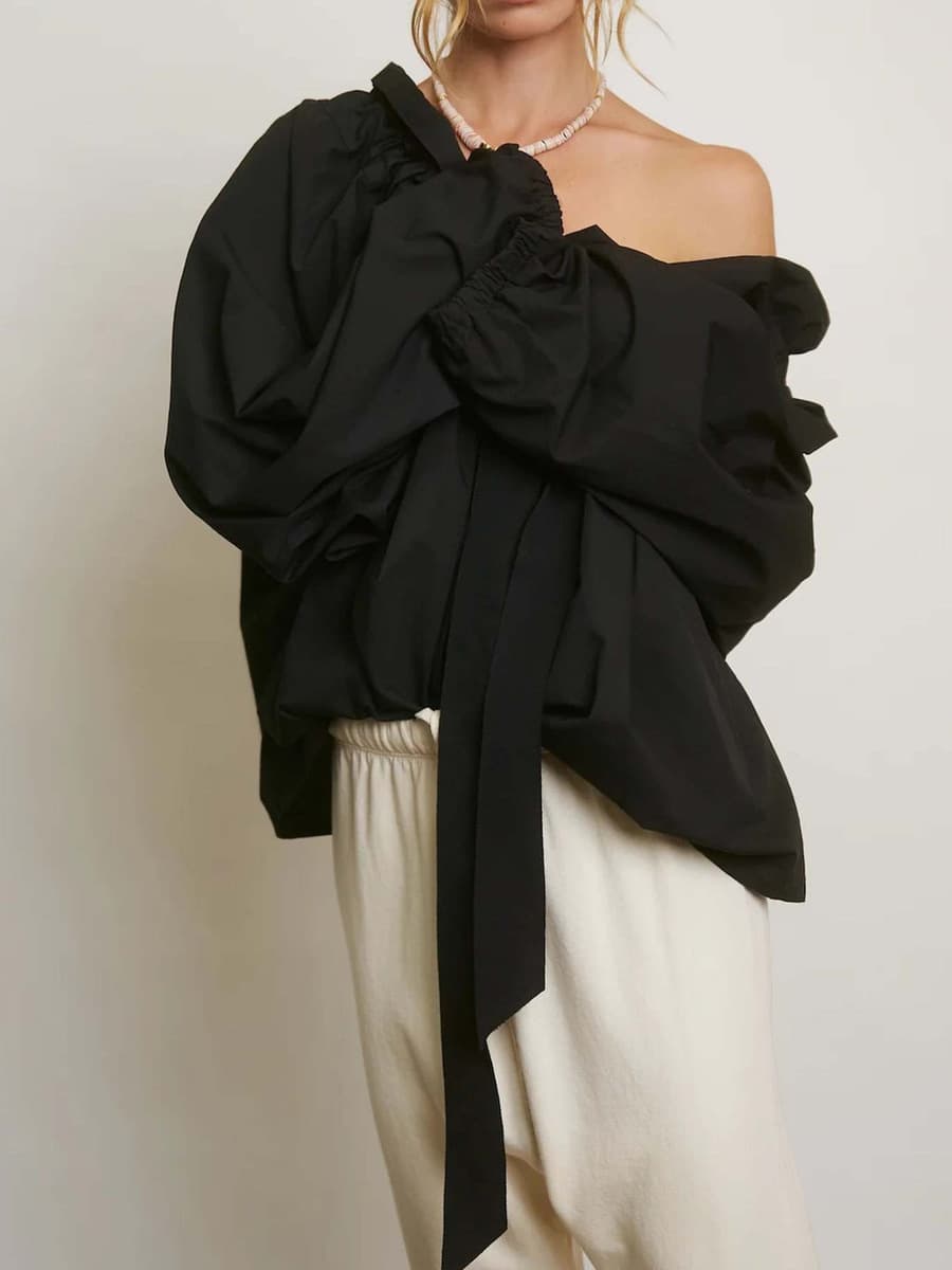 Элегантная женская рубашка в стиле колор-блок с полосками, новинка осени-зимы 2025, повседневная, универсальная, в корейском...