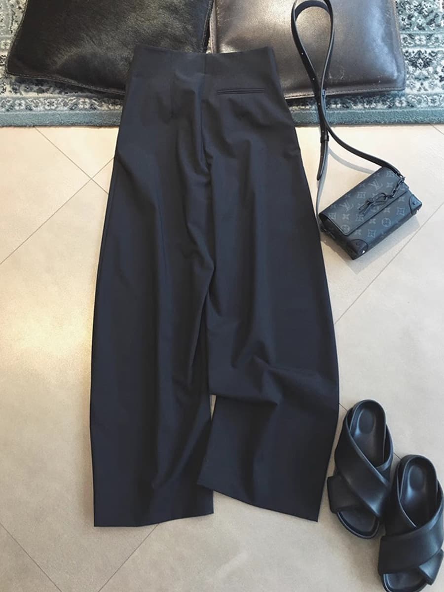 Оригинальное качество закрыто! Черный кокон с высокой талией