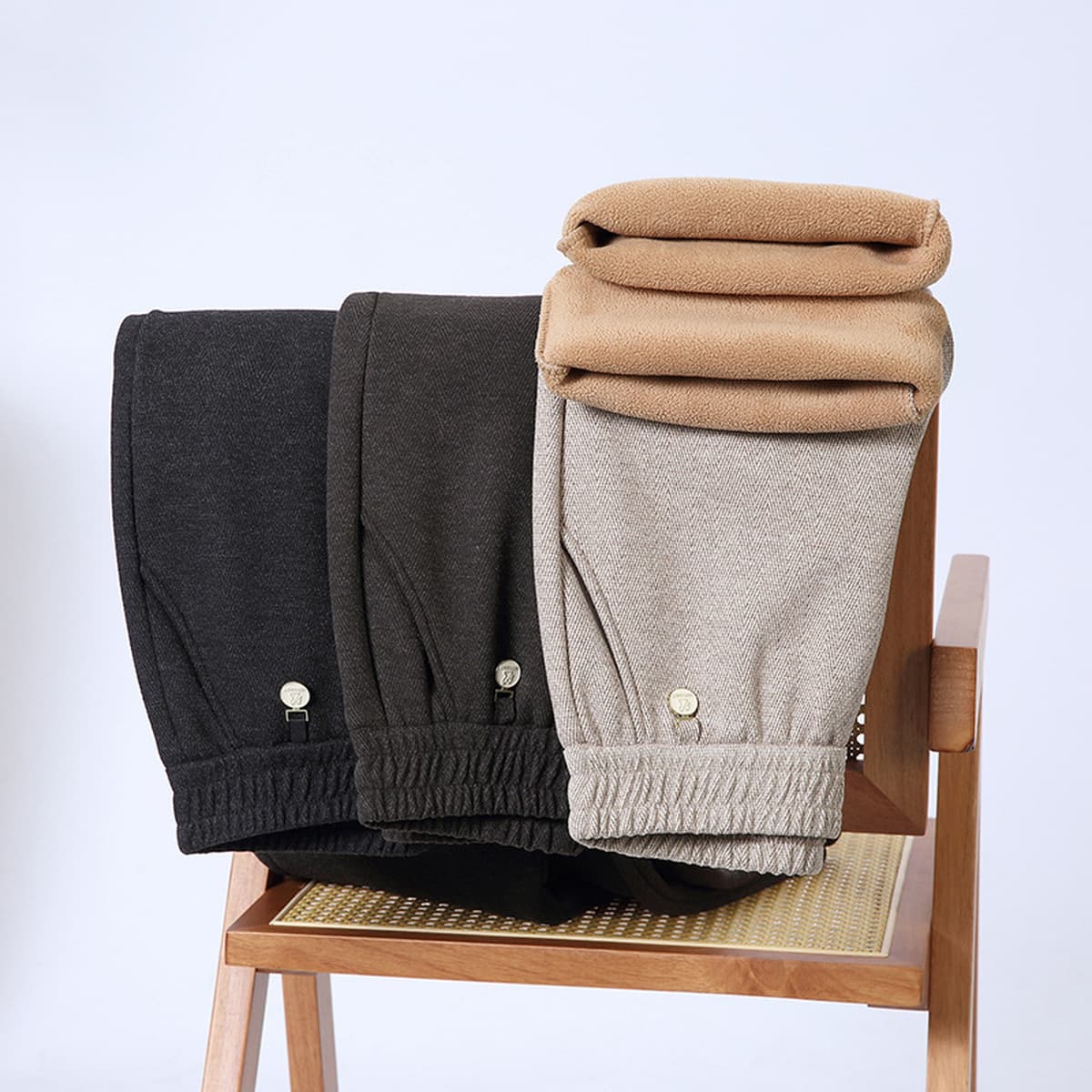 Новые женские брюки среднего возраста осенью и зимой плюшевые шерстяные брюки носят зимнюю одежду мама брюки 60 лет среднего...