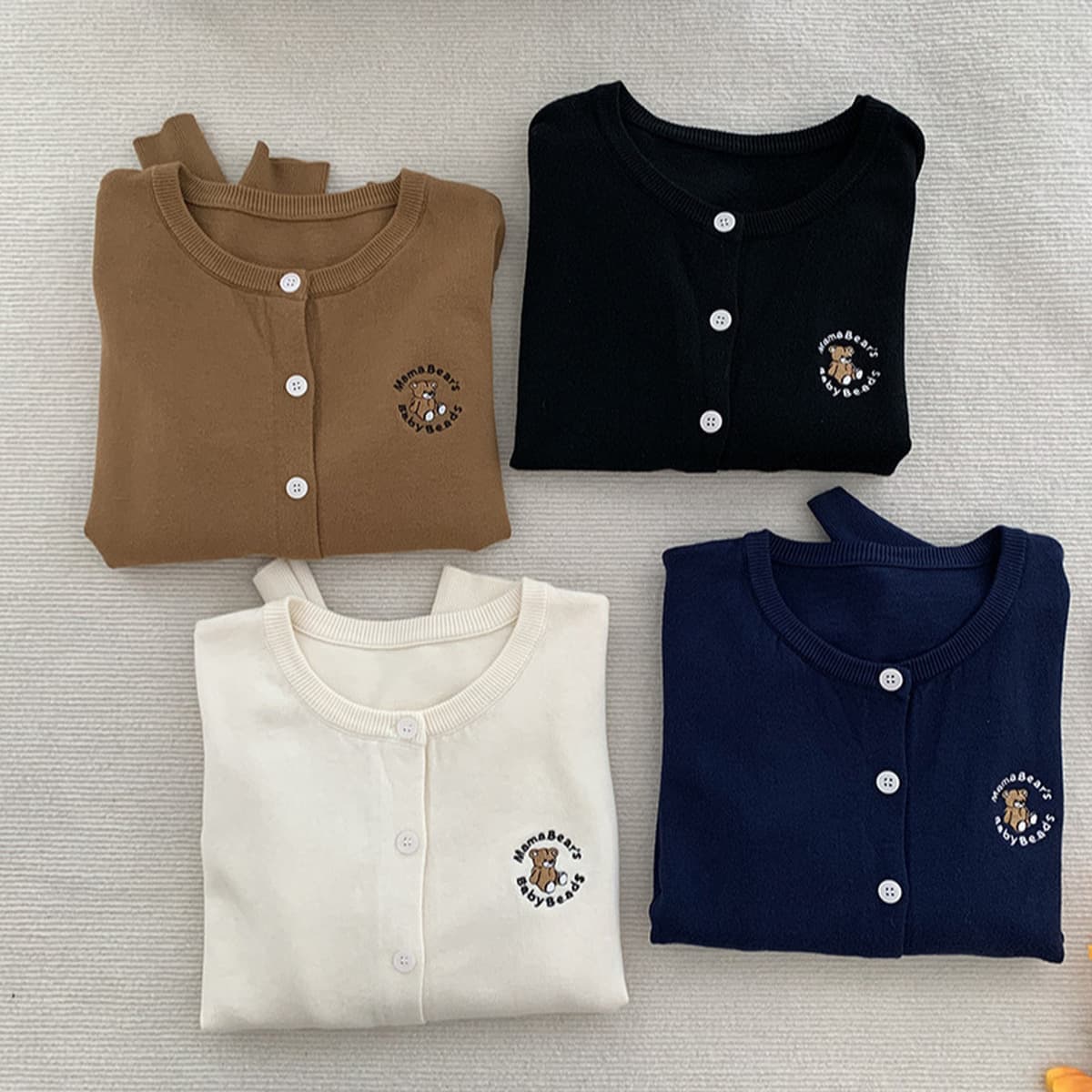 Мягкий и восковой вязаный кардиган с вышивкой медведя и длинными рукавами для женщин, ранняя осень, новый стиль, утягивающий...