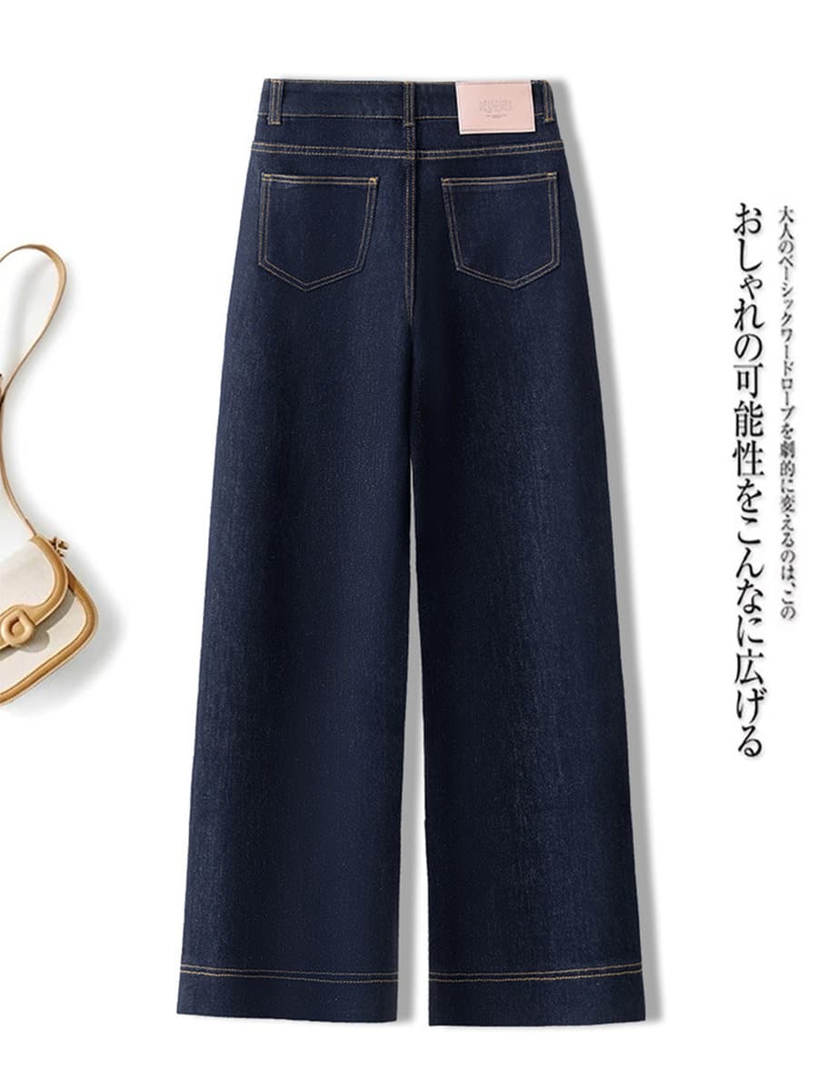 Джинсы прямого кроя для миниатюрных женщин, зимние, на флисовой подкладке, утолщенные, с высокой талией, стройнящие,...