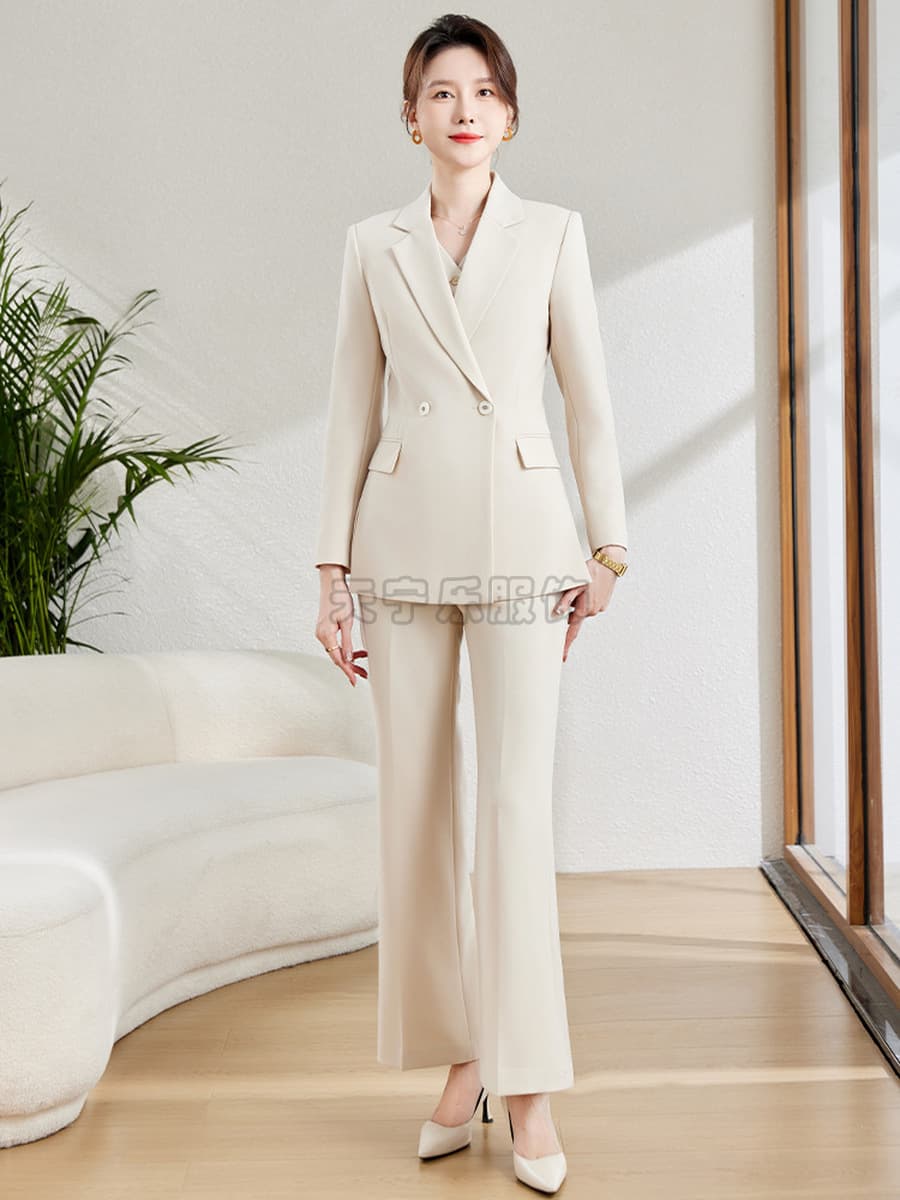 Костюмный комплект, деловой наряд, элегантный женский пиджак, осенняя женская формальная одежда, нежный стиль рабочей...