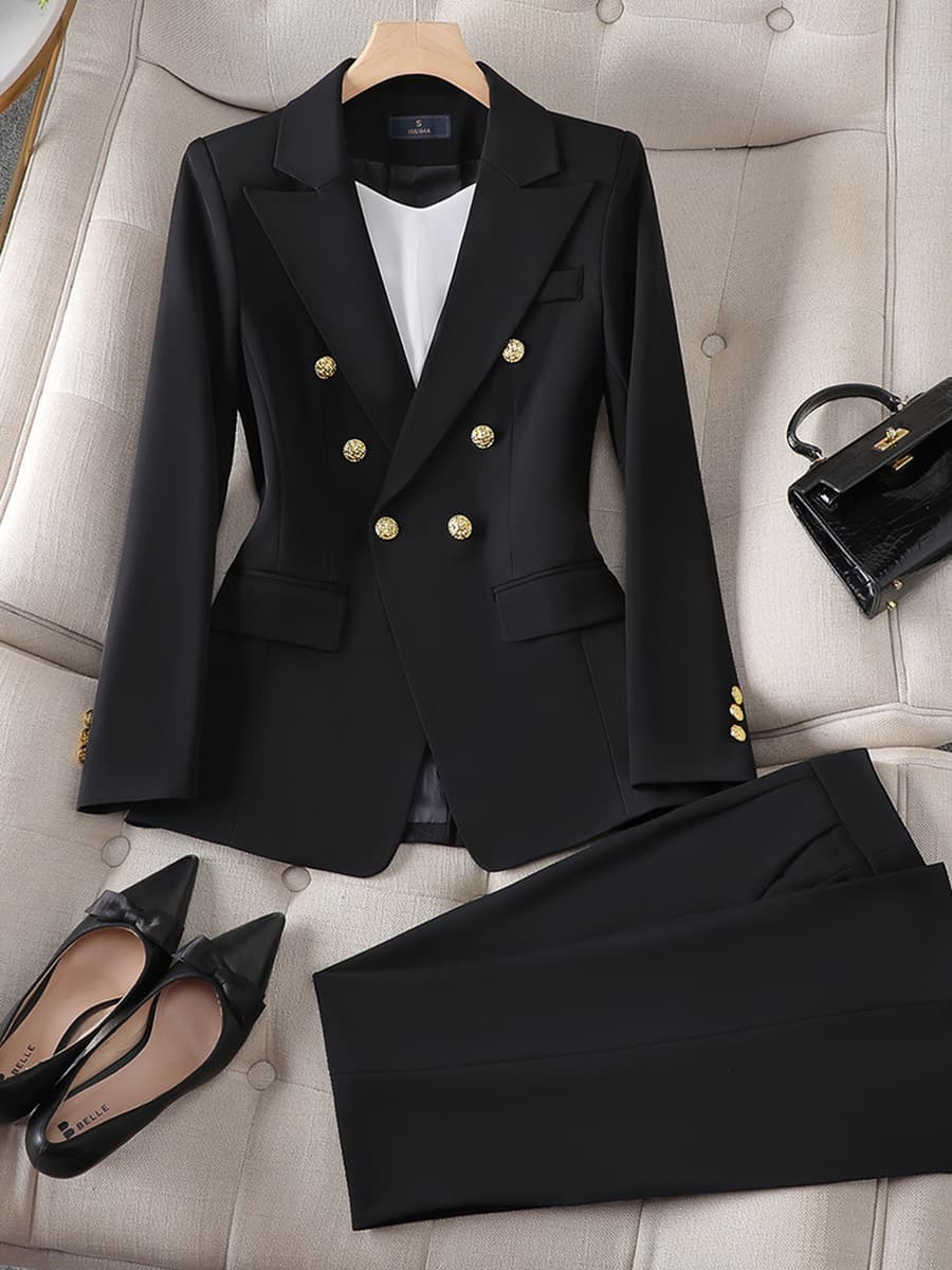 Премиум чувство двубортный красный костюм профессиональный костюм женский трансграничный новый темперамент богиня Fan модная...