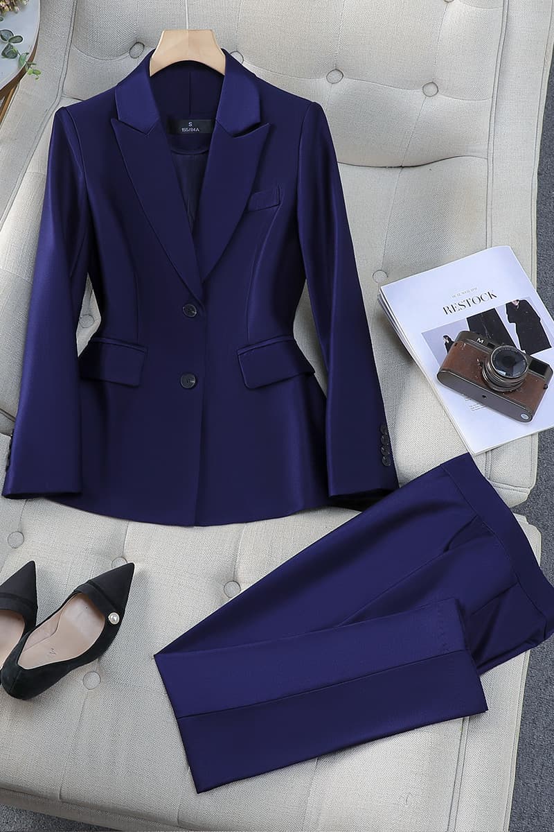 Премиум чувство двубортный красный костюм профессиональный костюм женский трансграничный новый темперамент богиня Fan модная...