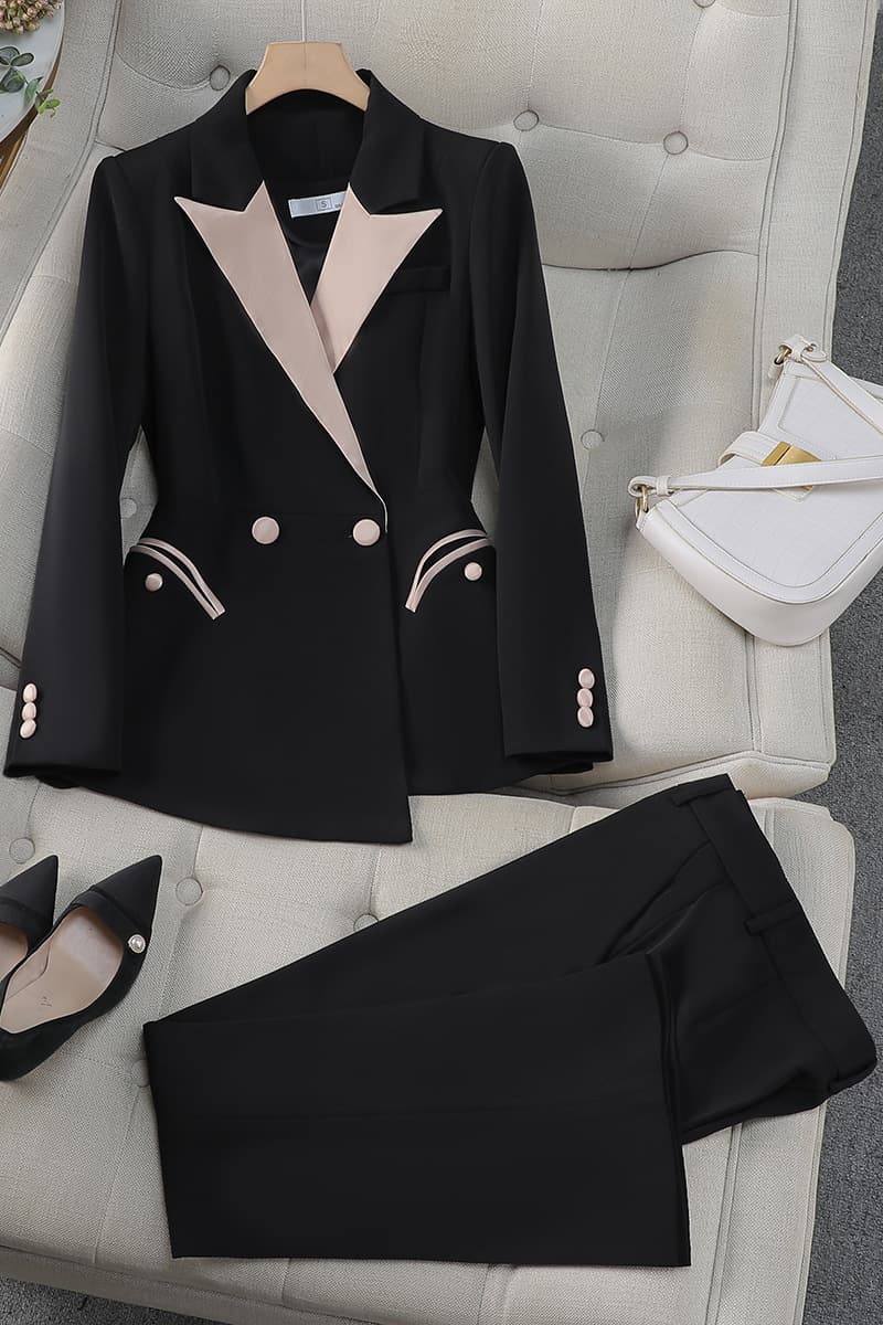 Премиум чувство двубортный красный костюм профессиональный костюм женский трансграничный новый темперамент богиня Fan модная...