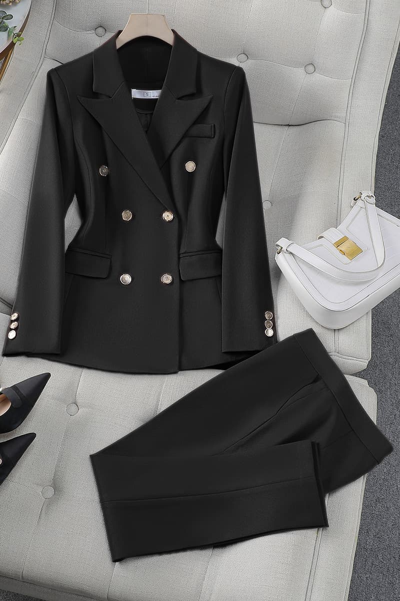 Премиум чувство двубортный красный костюм профессиональный костюм женский трансграничный новый темперамент богиня Fan модная...