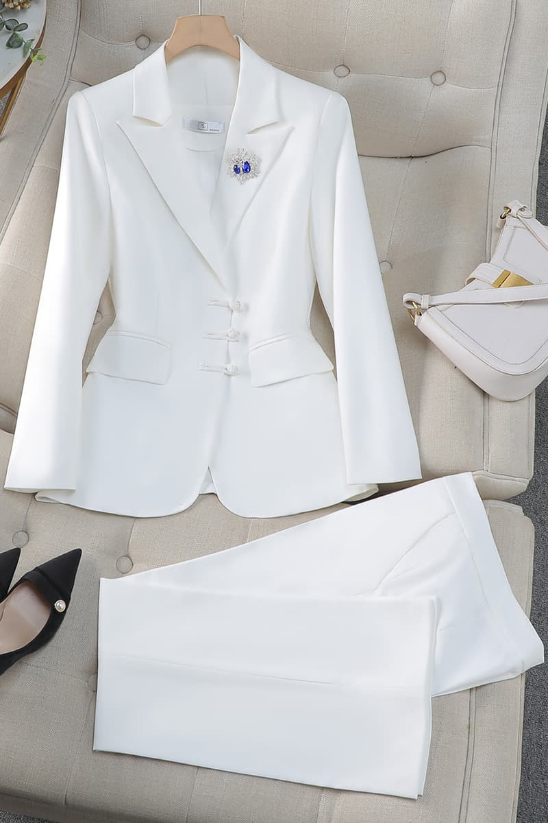 Премиум чувство двубортный красный костюм профессиональный костюм женский трансграничный новый темперамент богиня Fan модная...