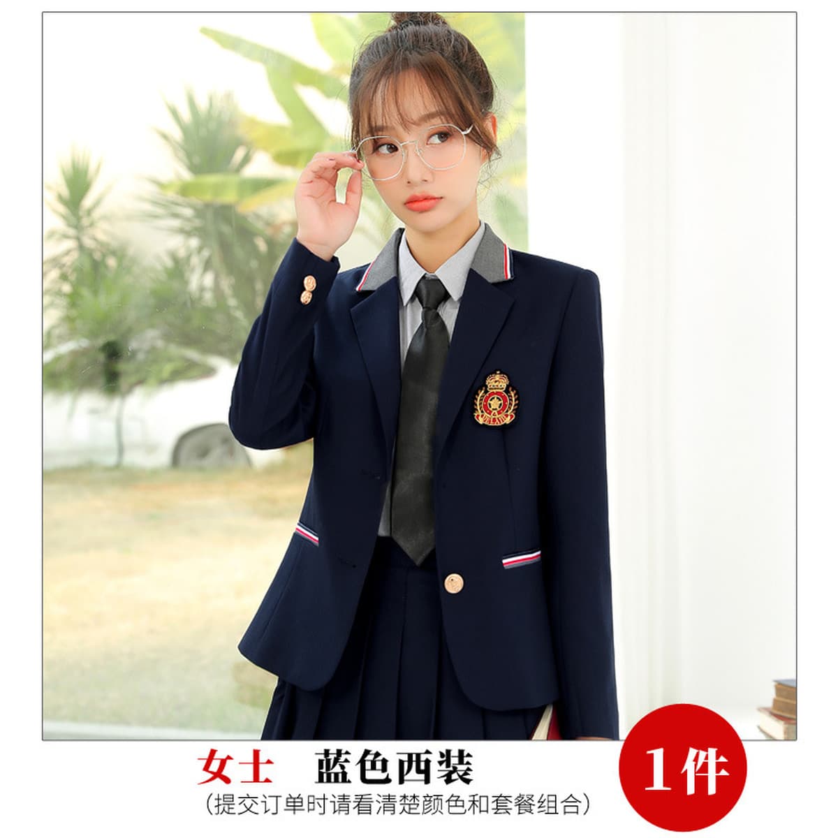 Весна 2022 Новый костюм в Корейском стиле, пиджак в клетку, плиссированная юбка, костюм для студентов, школьная форма, форма...