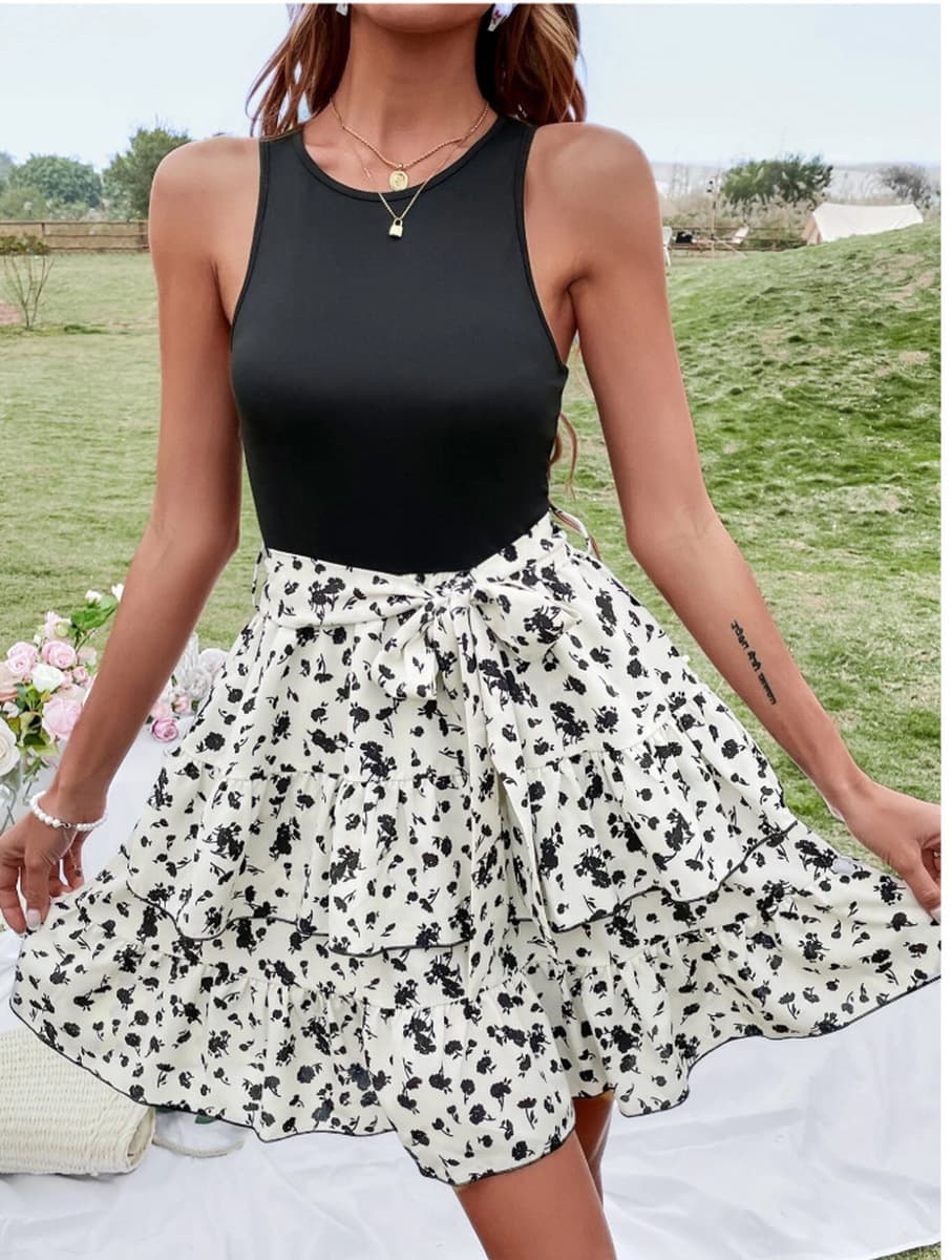 2022 независимая станция Amazon трансграничная Европейская и американская летняя новая женская майка без рукавов с принтом в...