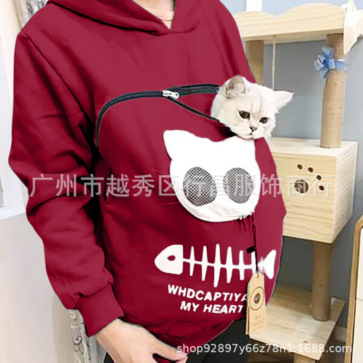 Amazon 2022 Explosions Женский свитер с принтом кошки Топ с кошачьим гнездом