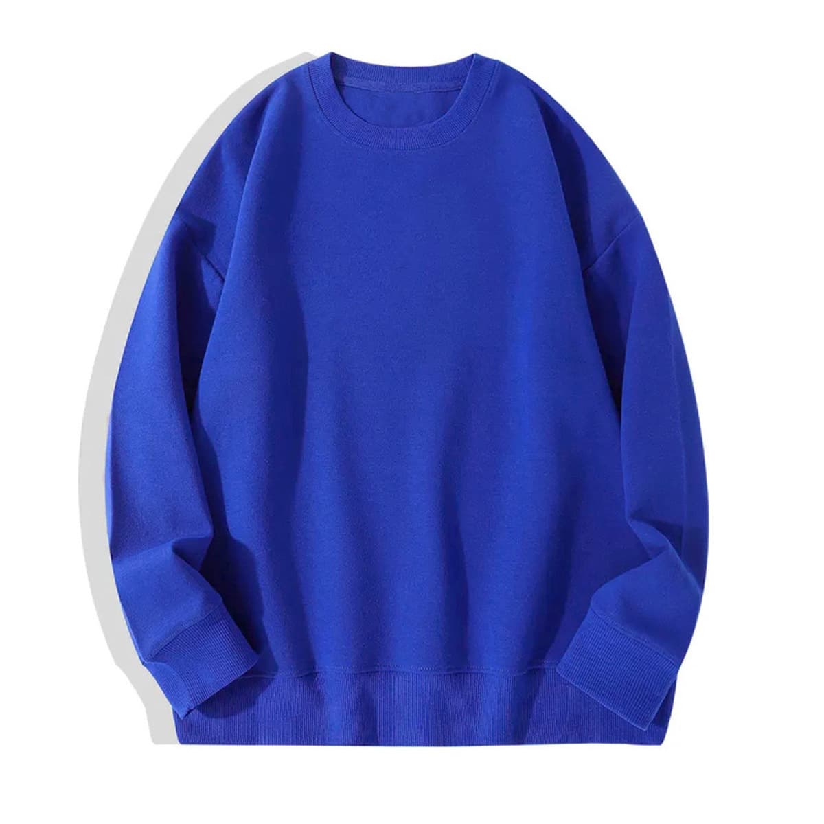 Трансграничная осенне-зимняя верхняя одежда, корейские женские топы, однотонная толстовка с круглым вырезом, свободная...