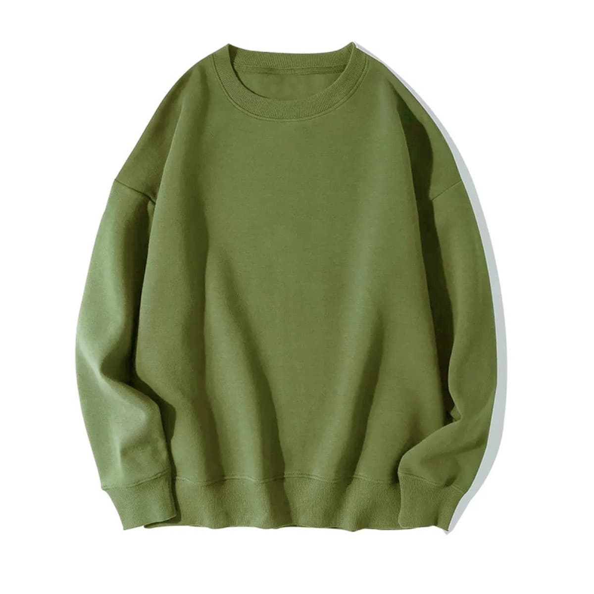 Трансграничная осенне-зимняя верхняя одежда, корейские женские топы, однотонная толстовка с круглым вырезом, свободная...