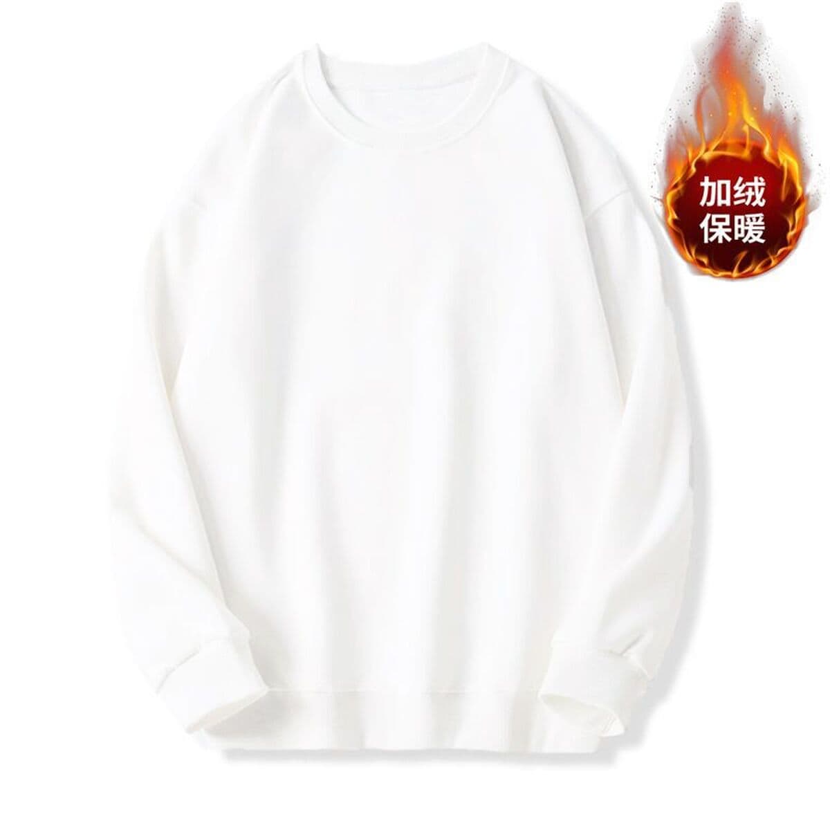 Трансграничная осенне-зимняя верхняя одежда, корейские женские топы, однотонная толстовка с круглым вырезом, свободная...