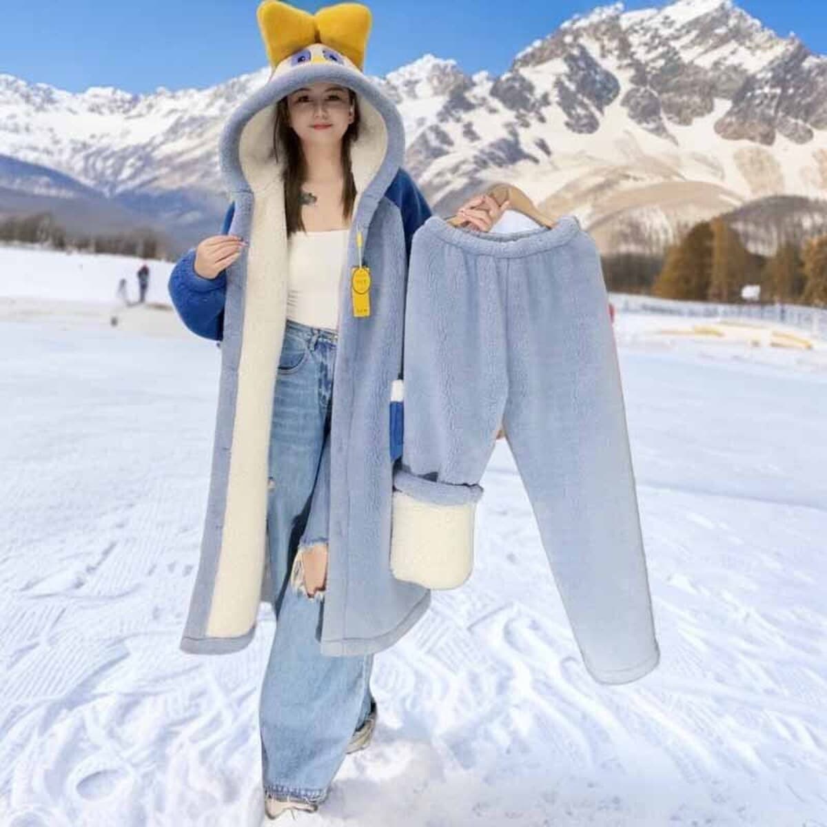 Коралловый бархатный халат замечательная утка для женщин осенью и зимой