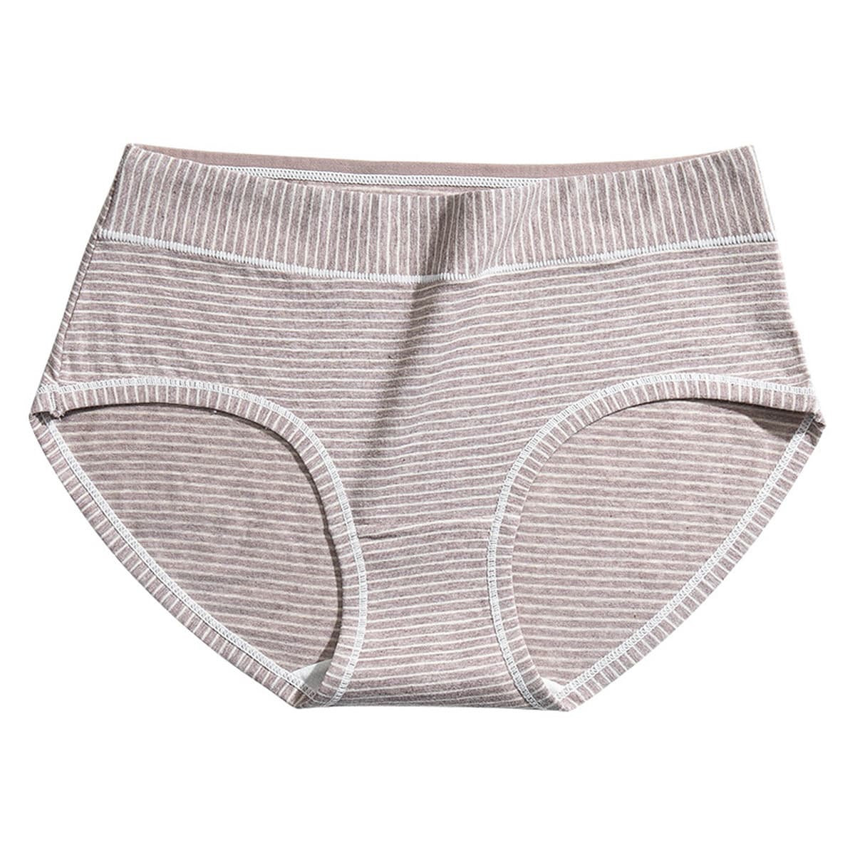 Однотонное чистое хлопковое нижнее белье, женские хлопковые антибактериальные полосатые шорты оптом с высокой талией,...