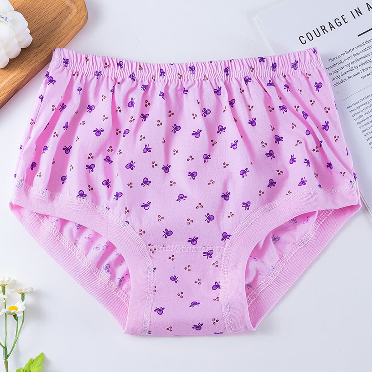 Хлопковое нижнее белье для пожилых женщин, хлопковые свободные треугольные шорты с высокой талией для средних и пожилых мам...