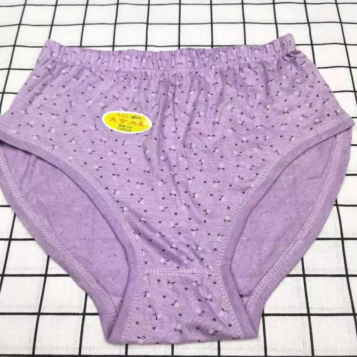 Трусы из чистого хлопка для мам среднего и пожилого возраста, хлопковые женские брюки большого размера с принтом, женское...