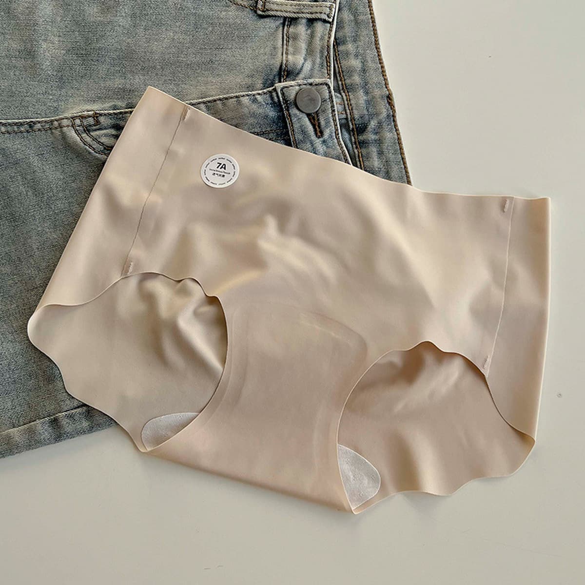 Волнистые штаны больших размеров действительно удобны ~ 7A Антибактериальные бесследные высокие пули йога bi готовые...