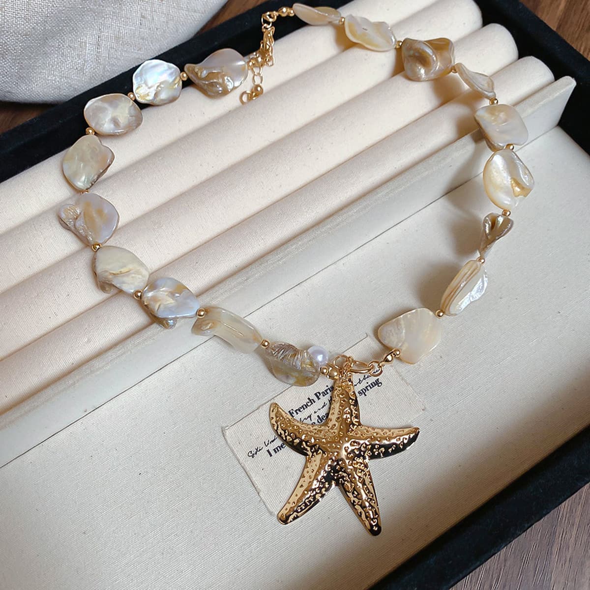 Богемное ожерелье из ракушек и бисера в стиле морского курорта, модная цепочка на ключицу, элегантное универсальное...