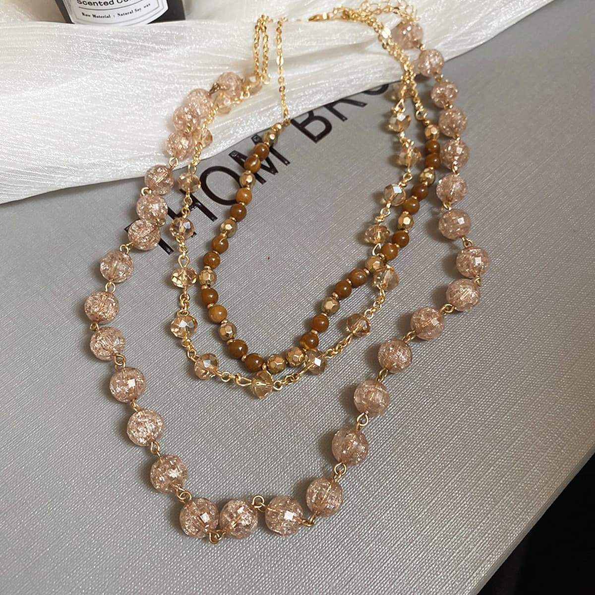 Богемное ожерелье из ракушек и бисера в стиле морского курорта, модная цепочка на ключицу, элегантное универсальное...