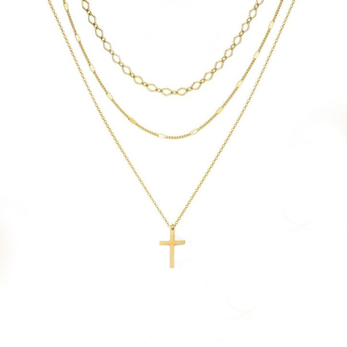 2024 лето новый европейский и американский трансграничный мода личность многослойное ожерелье многослойное пляжный кулон...