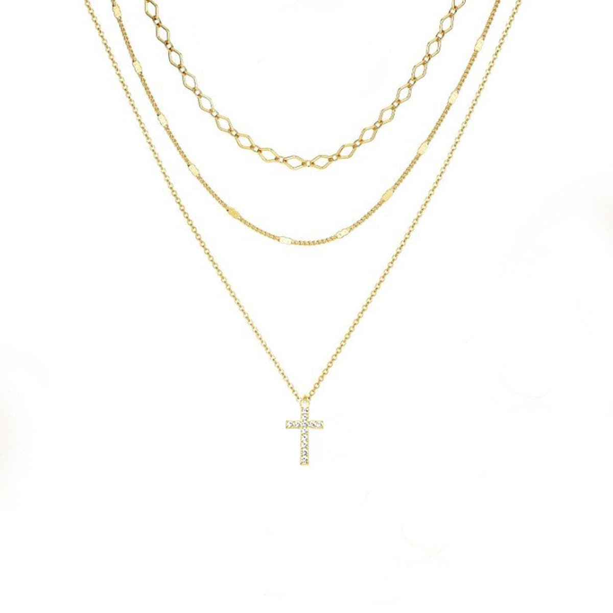 2024 лето новый европейский и американский трансграничный мода личность многослойное ожерелье многослойное пляжный кулон...