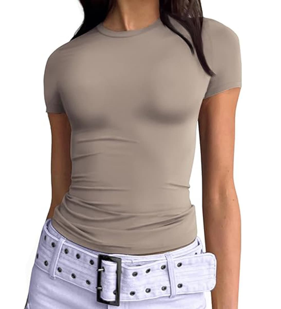 2025 новый трансграничный женский топ футболка тонкая красотка Y2K сексуальная, включая маленький топ