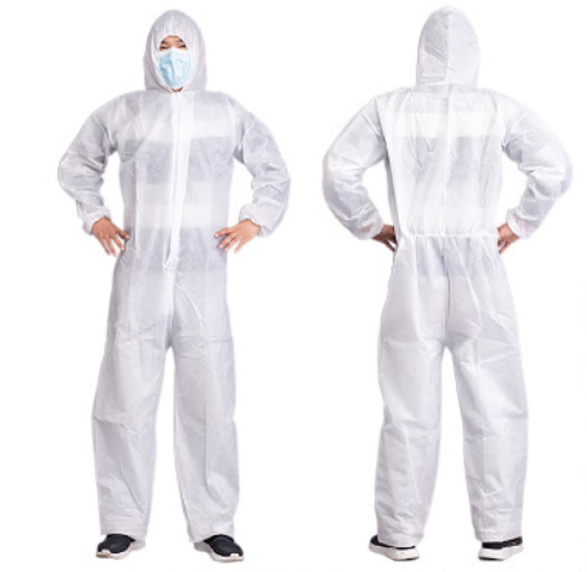 Одноразовая фабрика по разведению Мужская и женская одежда для охраны труда SF Защитная одежда с дышащей мембраной Нетканый...