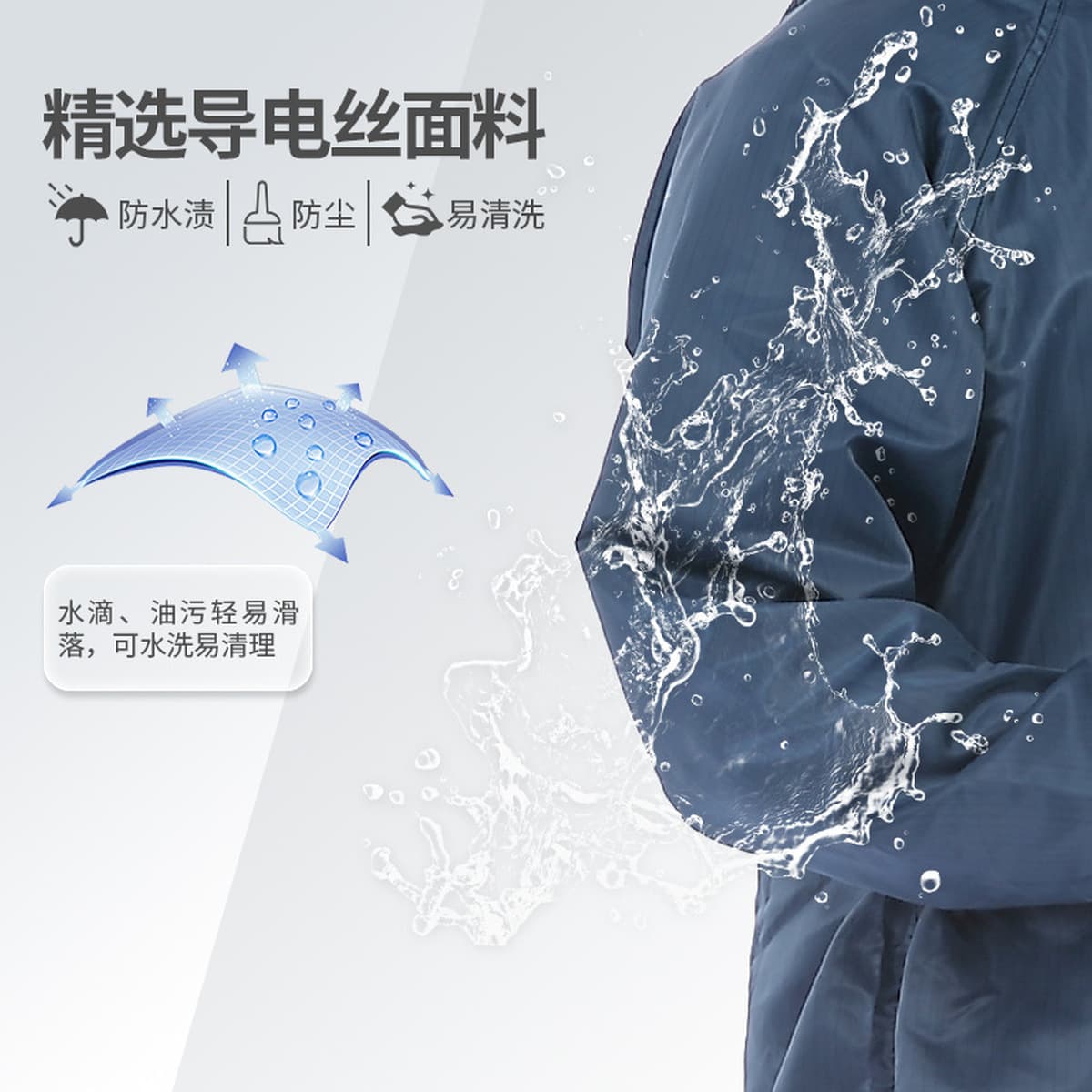 Безпыльная рабочая одежда с капюшоном Антистатическая полосатая топ в полоску