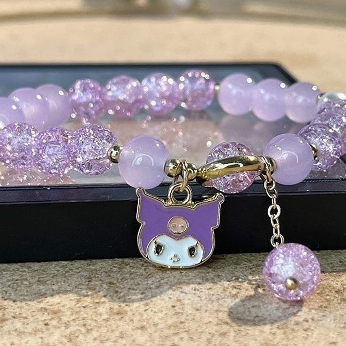 Sanrio Мелотти Ученики начальной школы с бисером хрустальный браслет ins нишевые дизайнерские украшения руки 520 подарок для...