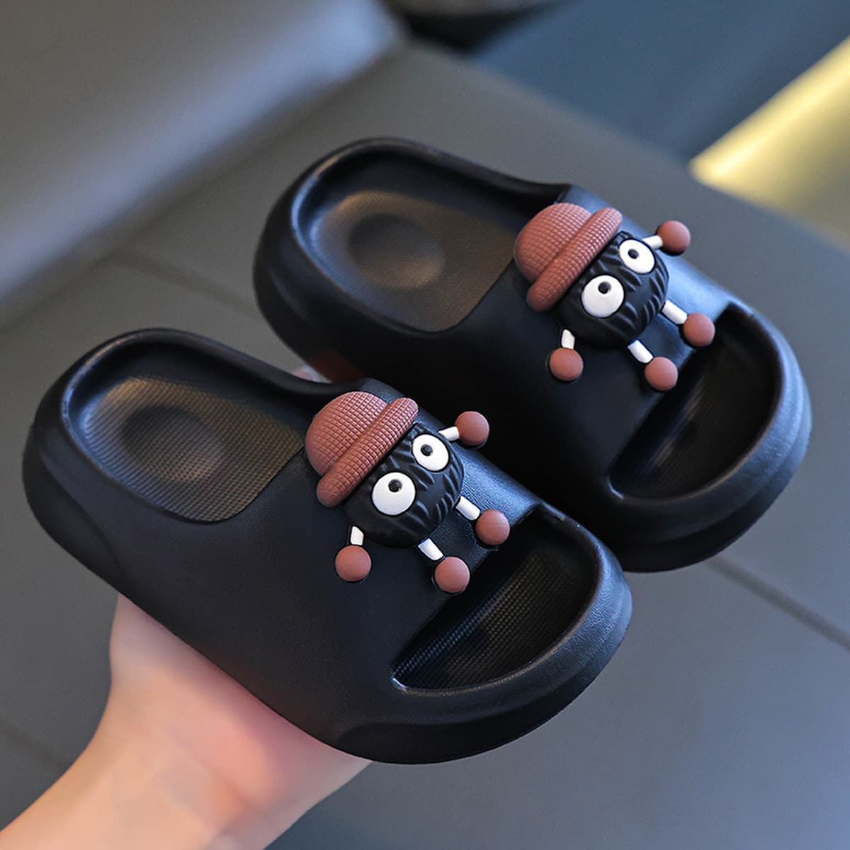 Детские домашние тапочки из ЭВА на толстой подошве, нескользящие, устойчивые к запаху, для использования в помещении, с...