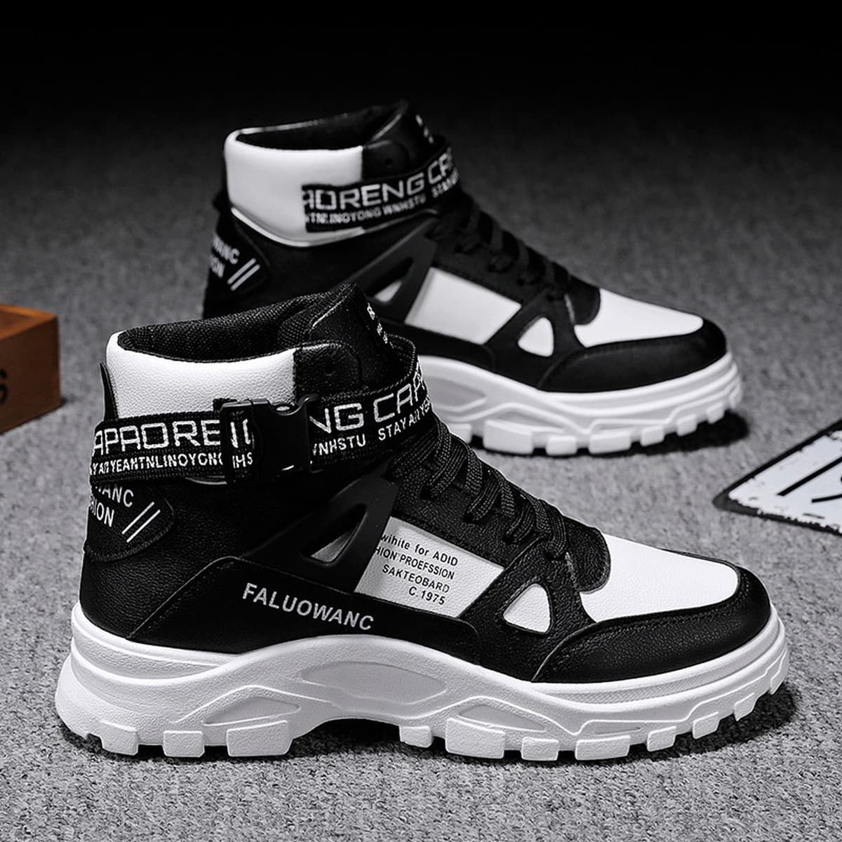 Мужские ботинки Мартин большого размера для трансграничной торговли, универсальные осенне-зимние высокие ботинки с круглым...