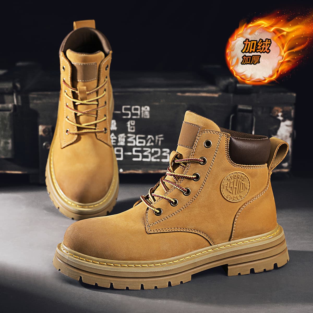 Мужские ботинки Putian с внутренней утолщенной подошвой, которую нельзя кикнуть на открытом воздухе, походная рабочая обувь...