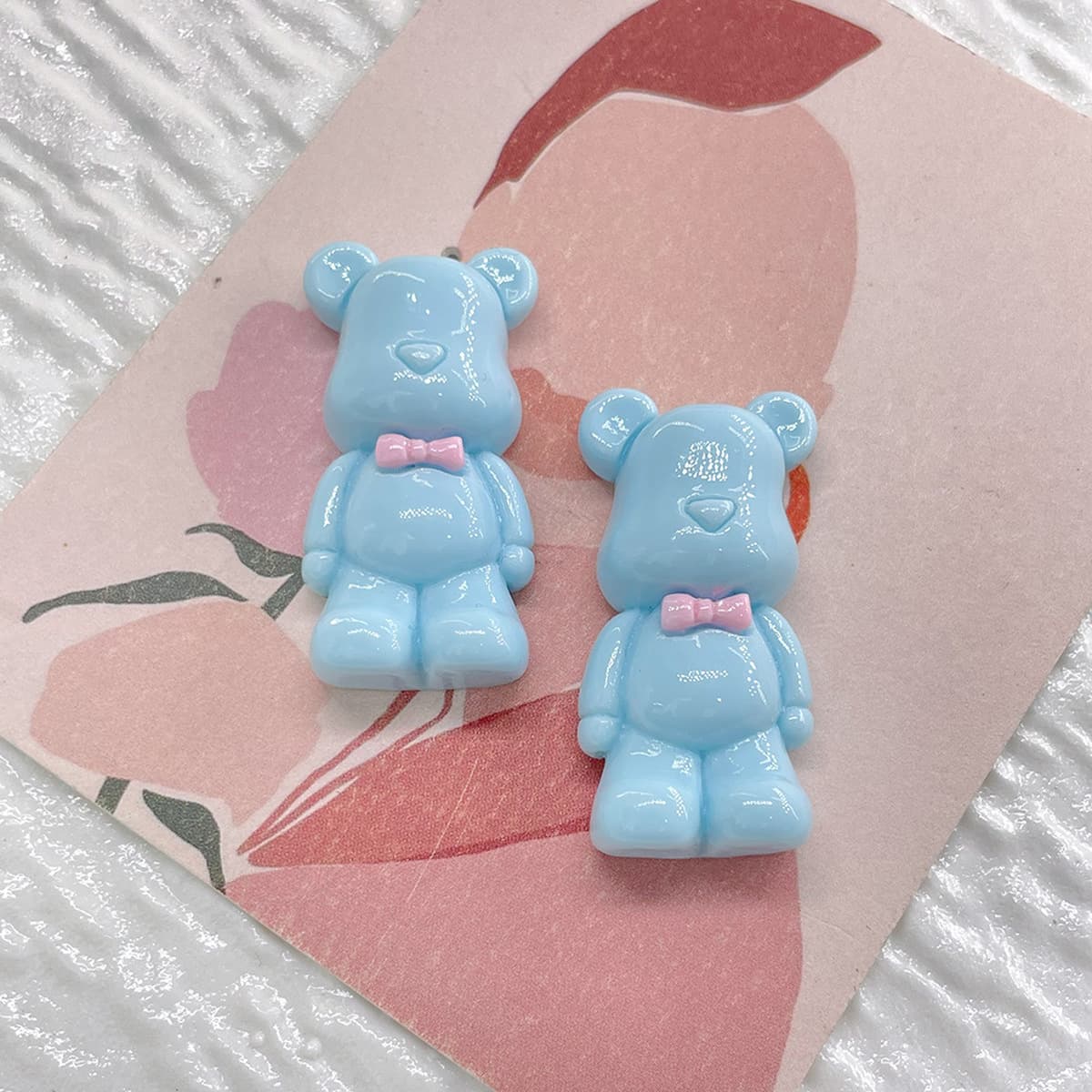 Мультяшный бантик с допамином, медведь, смола, маленькие аксессуары, чехол для мобильного телефона «сделай сам», пряжка для...