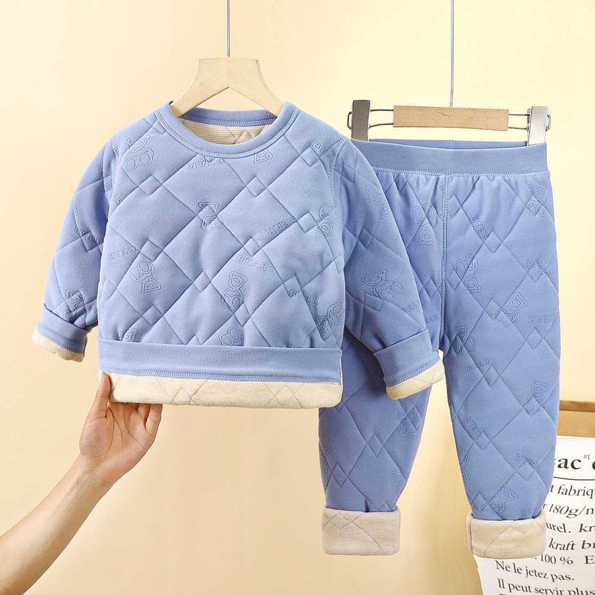 Детская школьная форма артефакт осень-зима новый трехслойный стеганый хлопок для мальчиков