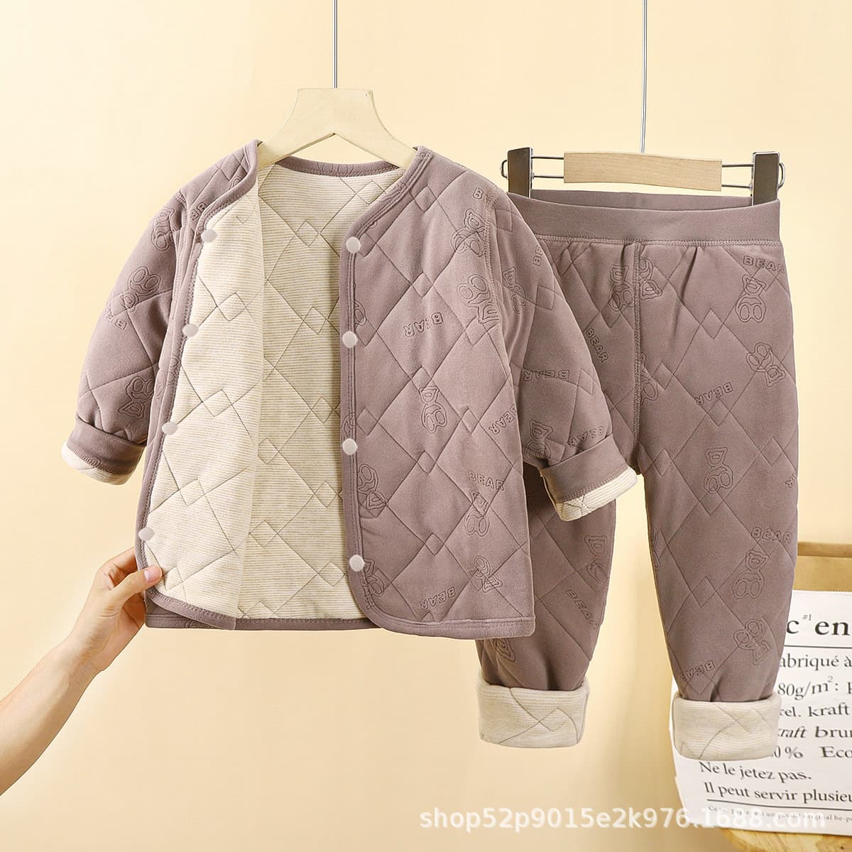 Детская школьная форма артефакт осень-зима новый трехслойный стеганый хлопок для мальчиков