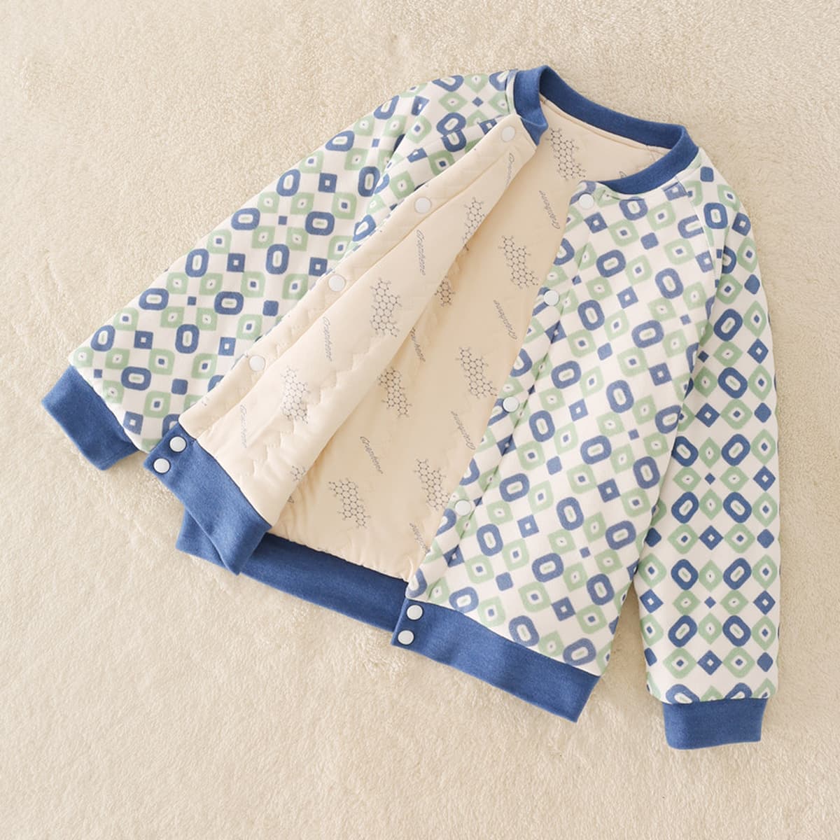 Детская хлопчатобумажная куртка внутри дергата