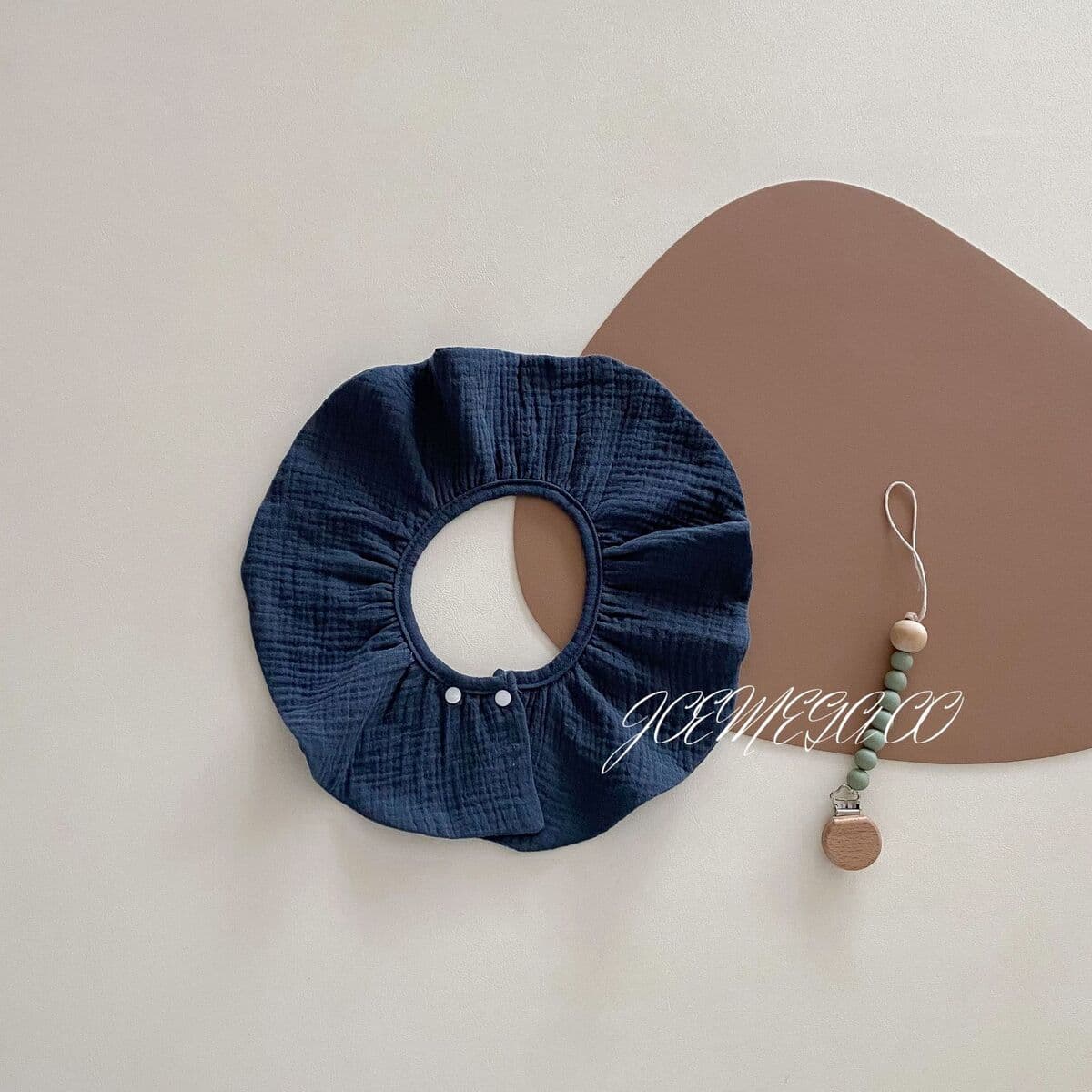 360-градусное детское полотенце для рта в скандинавском стиле 4 слоя чистой хлопчатобумажной пряжи для предотвращения рвоты...