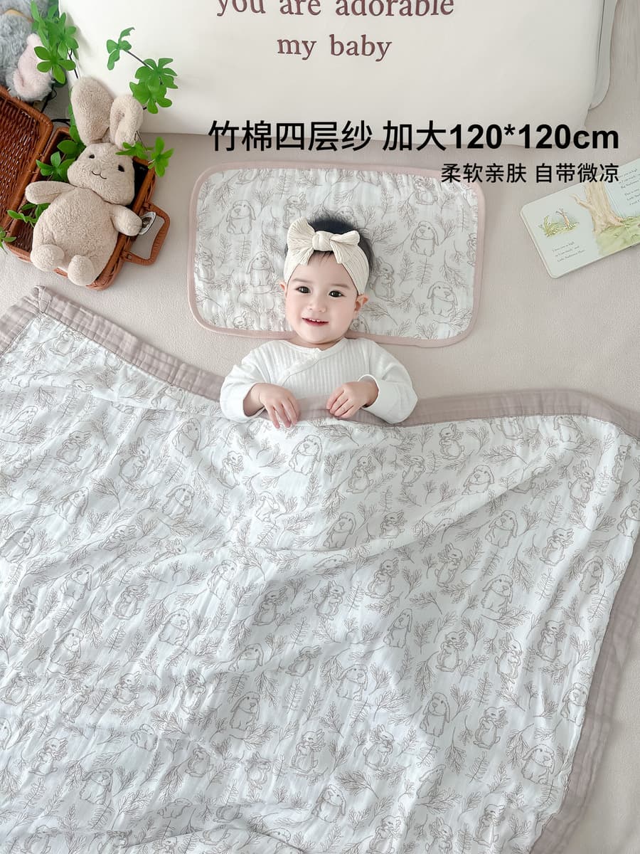 Четырехслойное бамбуковое хлопковое одеяло типа А