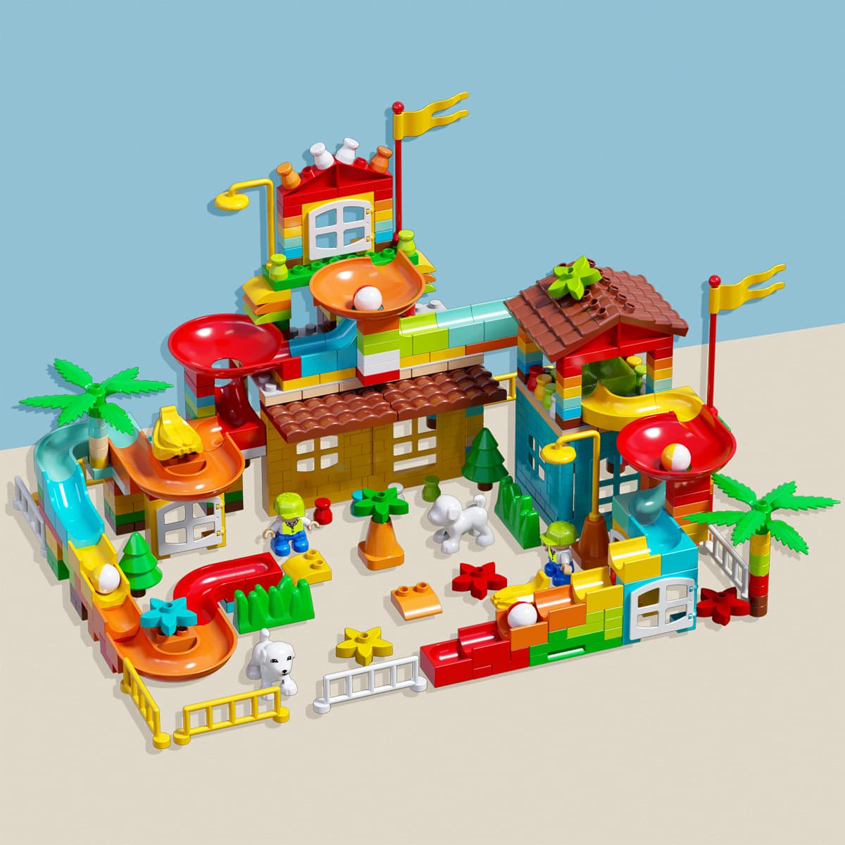 Совместимость со строительными блоками Lego с крупными частицами, игрушки, детские развивающие сборки, сборка мальчиков и...