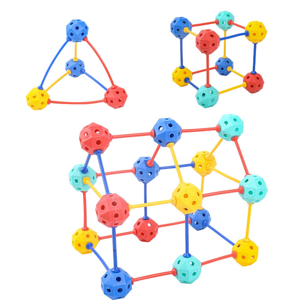 Трехмерные и универсальные бусины, геометрические строительные блоки, забавные игрушки для мальчиков и девочек, 3-6 лет,...