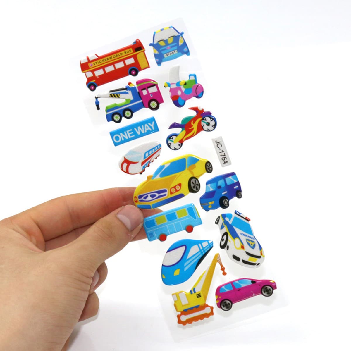Фабрика прямой раннего образования Анимация наклейки транспорт головоломка дети мультфильм наклейки JC пузырь наклейки