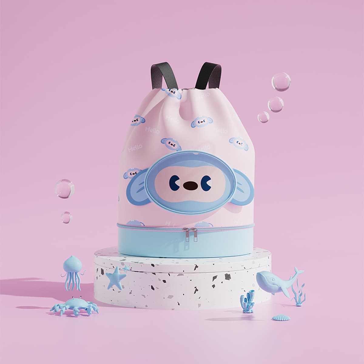 Летний мультфильм детская сумка для купания сухая и влажная отделка с обувным купальником сумка для хранения сумка дорожная...