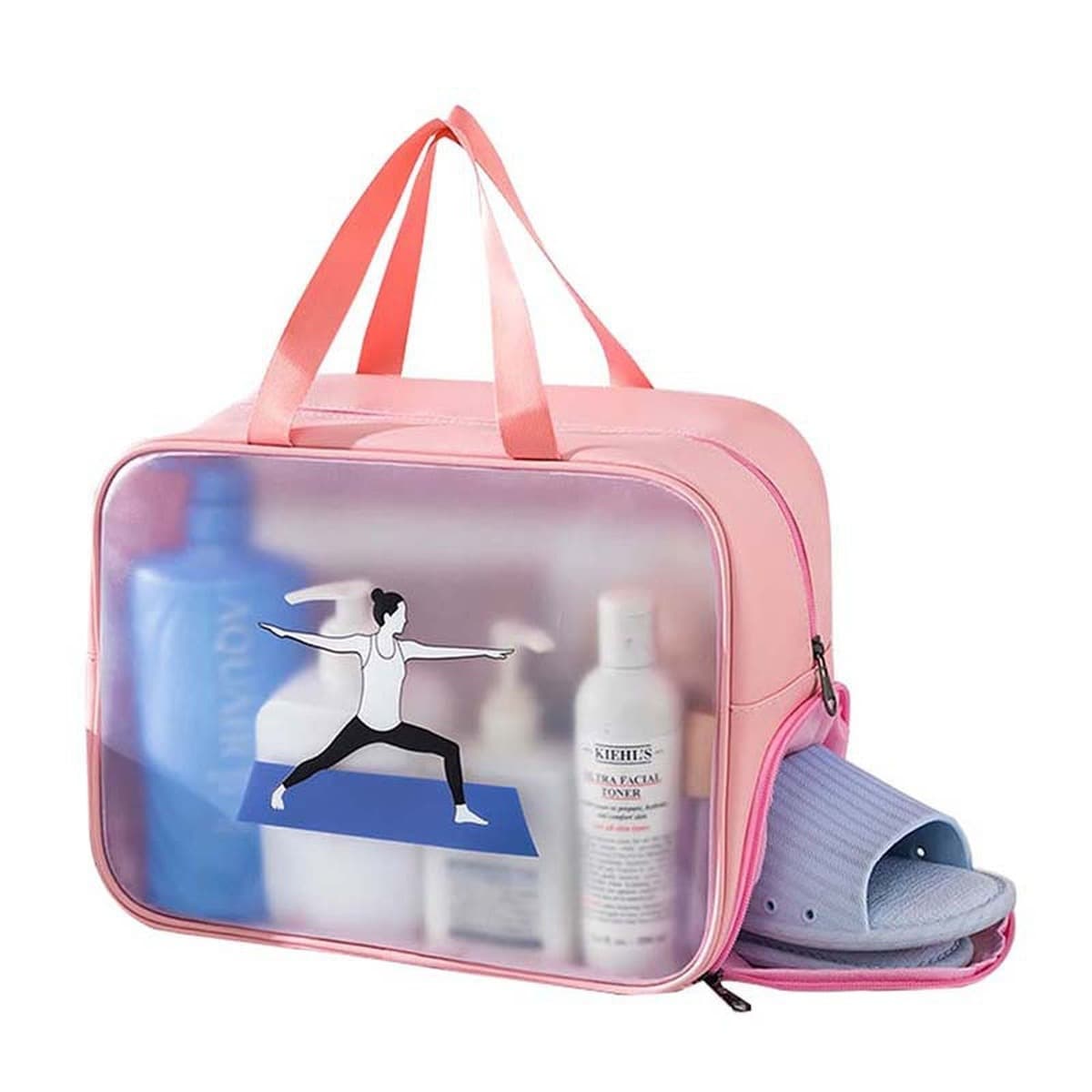 Портативный портативный детский мультфильм сумка для ванны пляжная сумка фитнес-плавание сухое и влажное отделение...