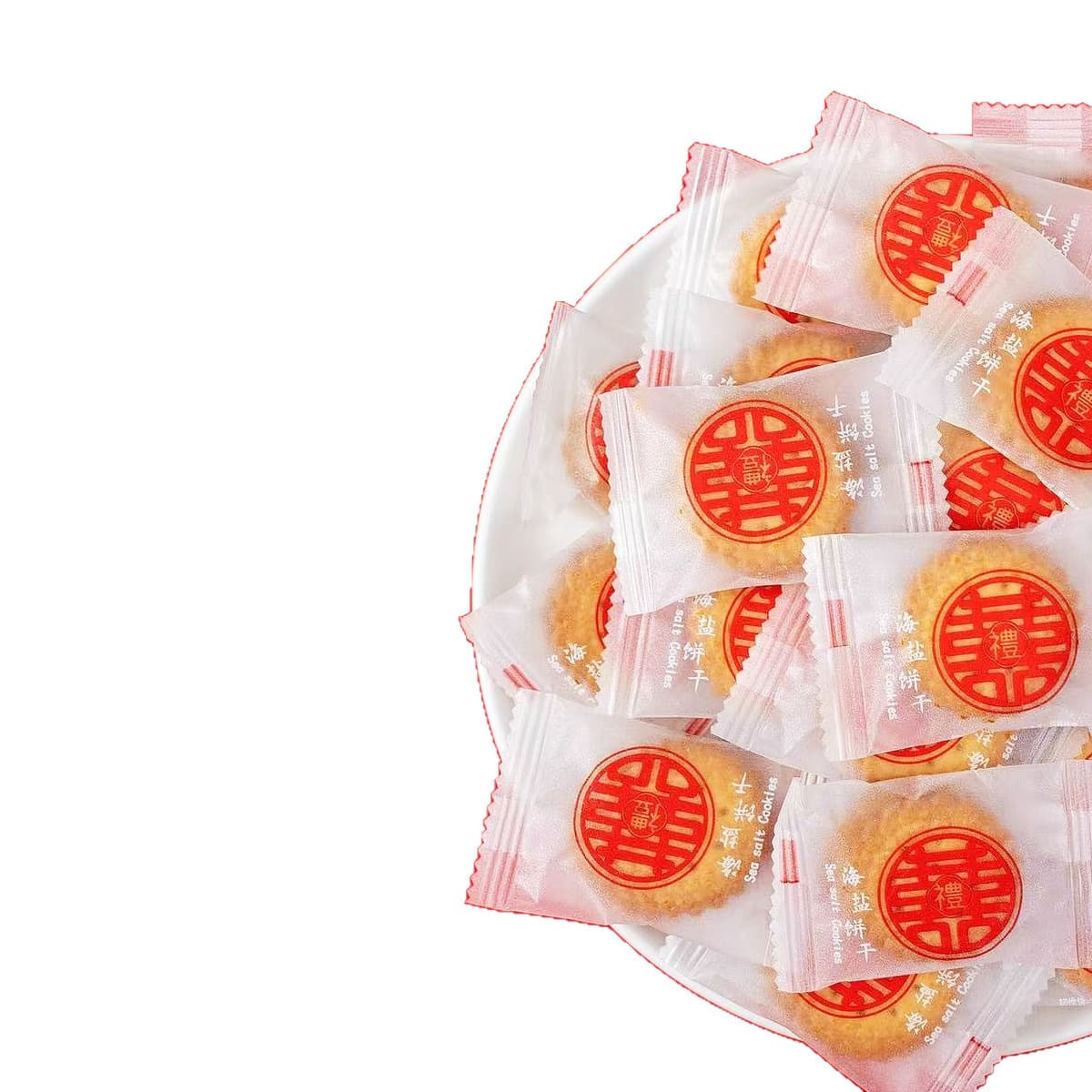 Круглое печенье в японском стиле с снежным покрытием, свадебные торты в индивидуальной упаковке для рождения ребенка и...